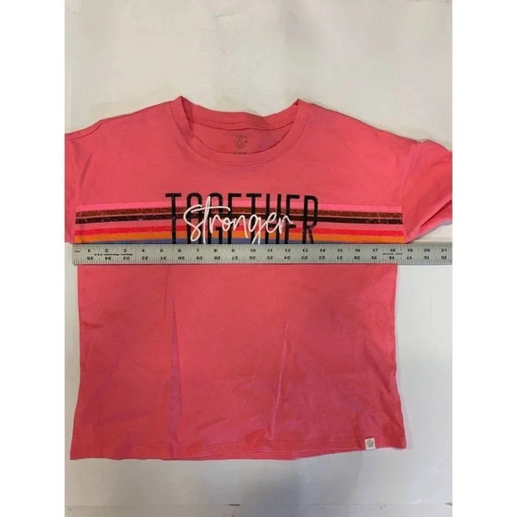 Treasure & Bond Girls Stronger Together Cotton Short Sleeve T-Shirt‎ Size XL NWT - Picture 9 of 11